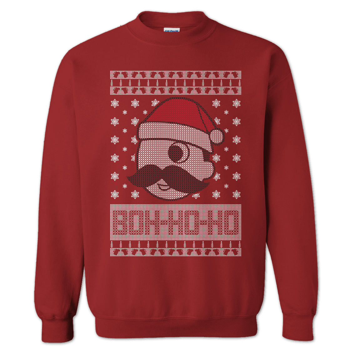 Boh Ho Ho (Cardinal Red) / Crew Sweatshirt - Route One Apparel