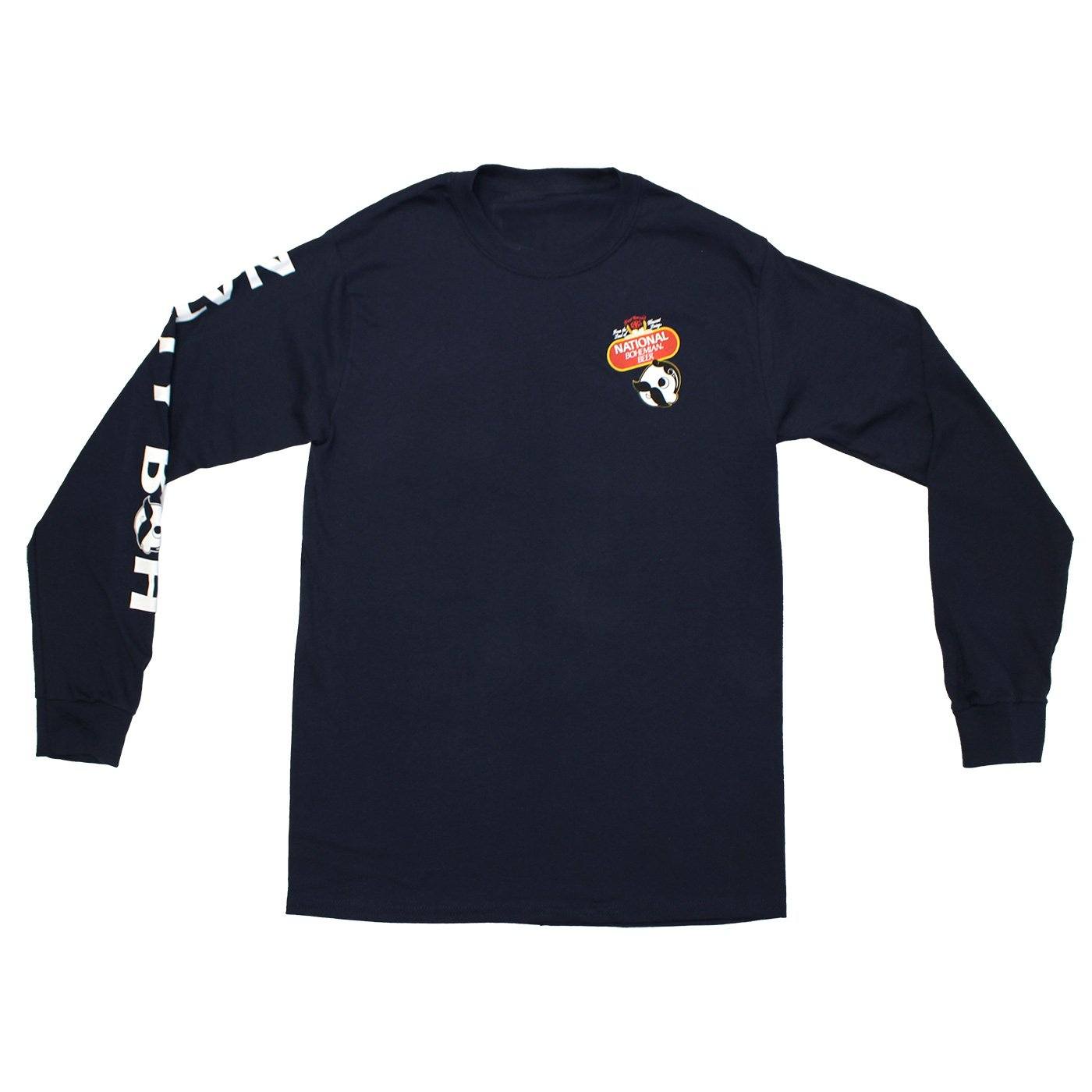 National Bohemian Beer Signature Classic (Navy) / Long Sleeve Shirt - Route One Apparel
