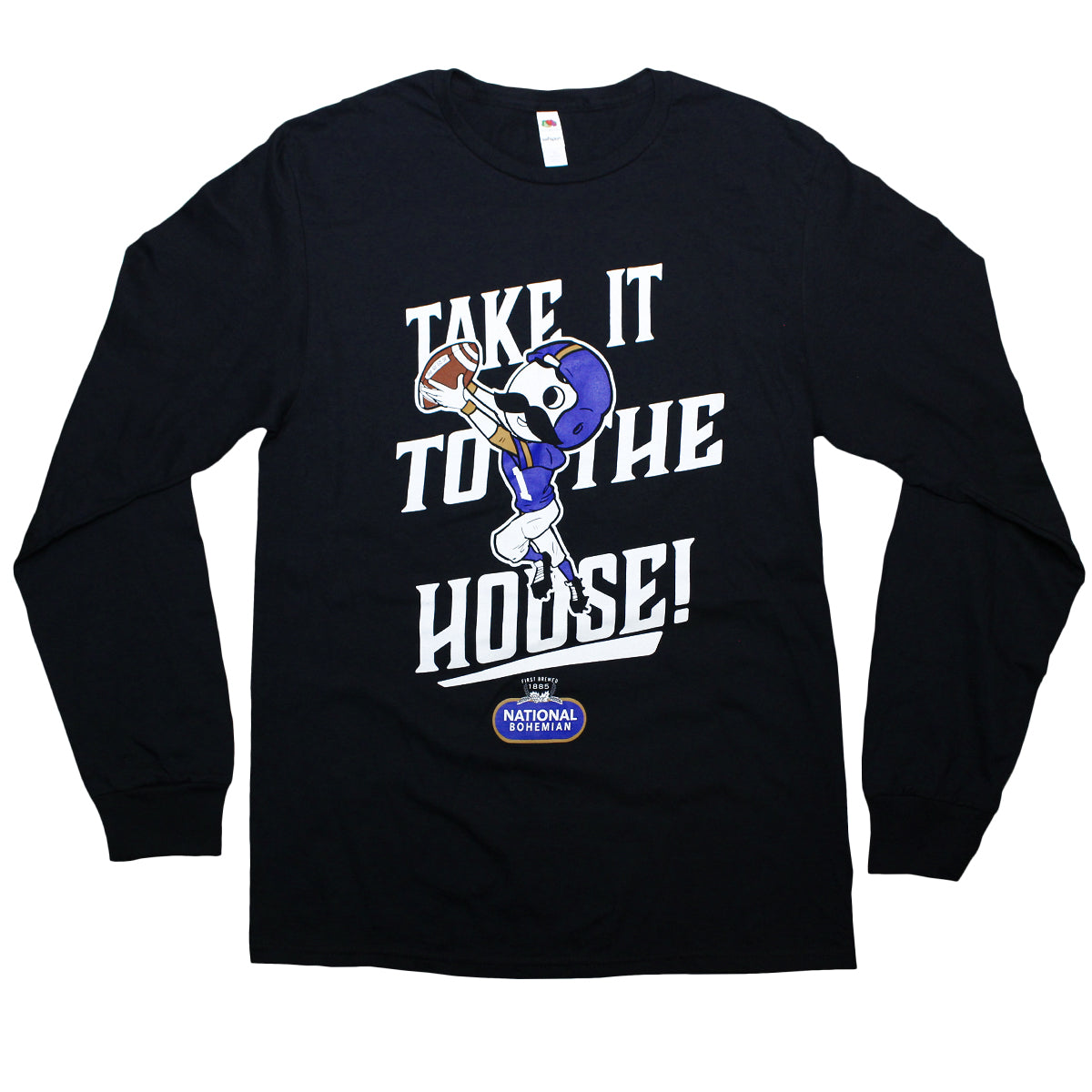 Boh Football - Take It to the House (Black) / Long Sleeve Shirt - Route One Apparel