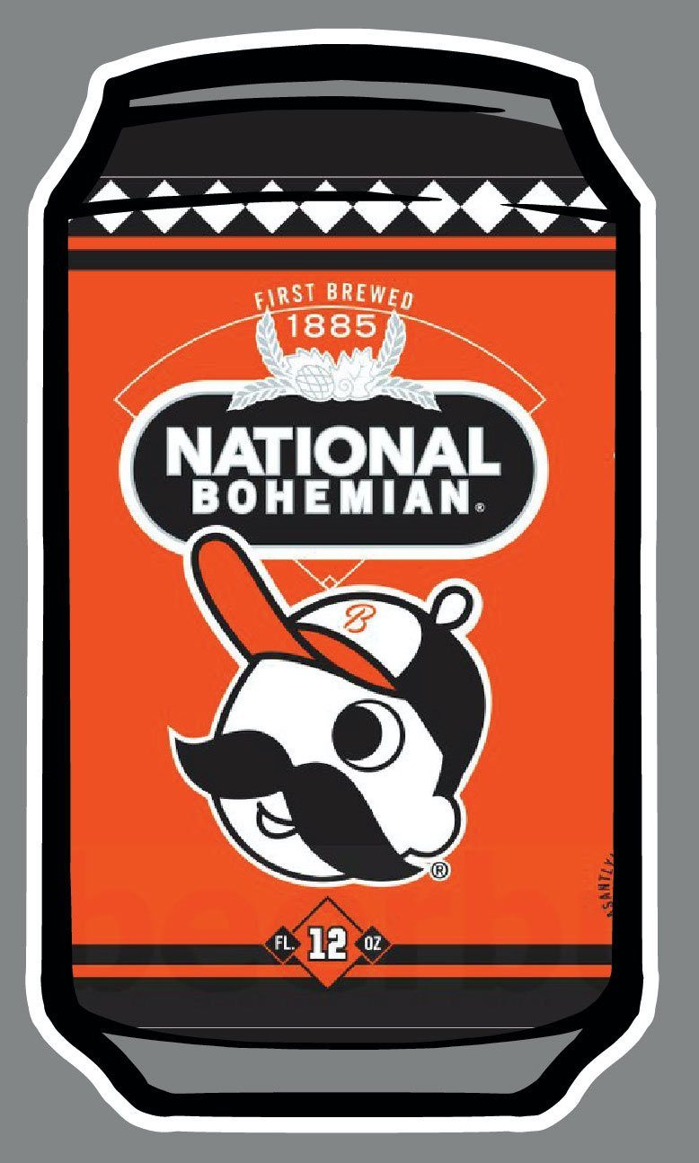 National Bohemian Baseball Can / Sticker - Route One Apparel