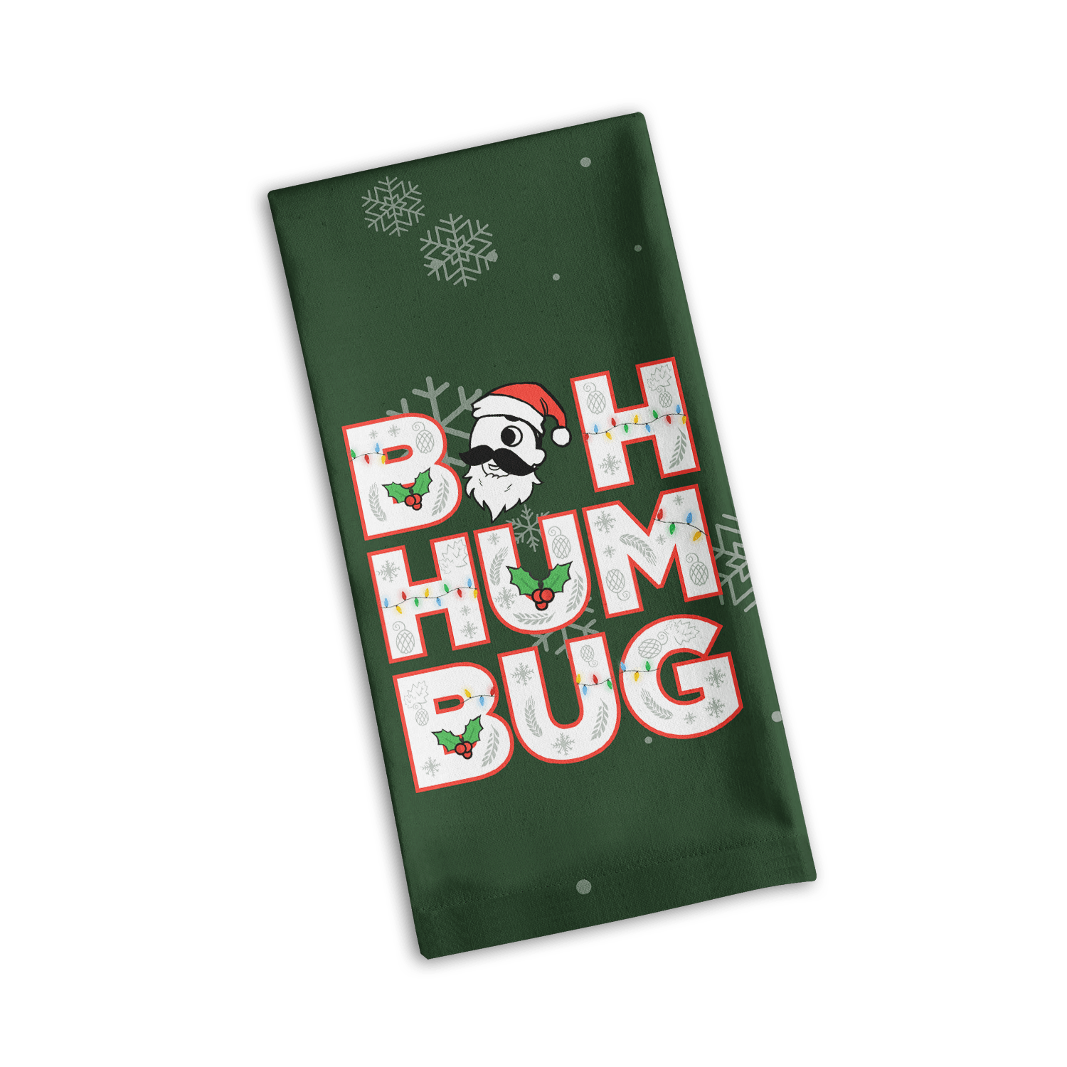 Santa Boh Hum Bug / Kitchen Towel - Route One Apparel
