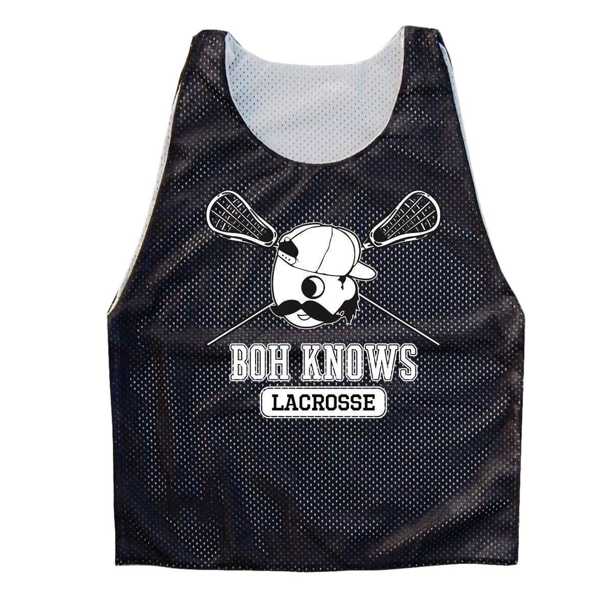 Boh Knows Lacrosse (Reversible) / Lacrosse Pinnie - Route One Apparel