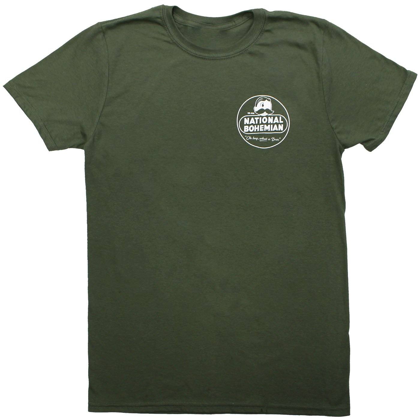 National Bohemian Retro (Military Green) / Shirt | Route One Apparel