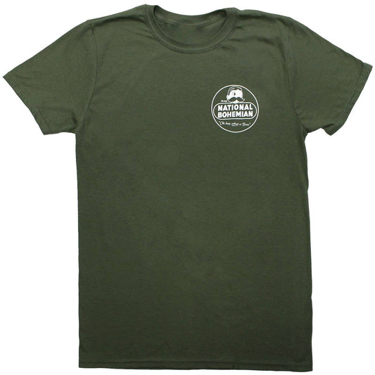 National Bohemian Retro (Military Green) / Shirt - Route One Apparel