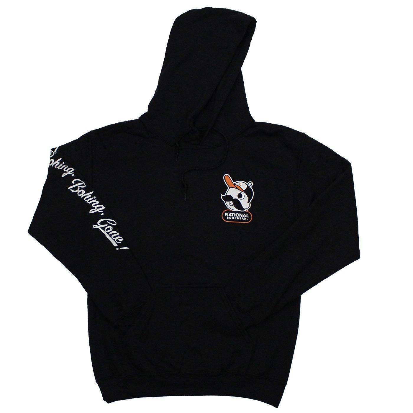 Bohing, Bohing, Gone! National Bohemian Baseball (Black) / Hoodie - Route One Apparel