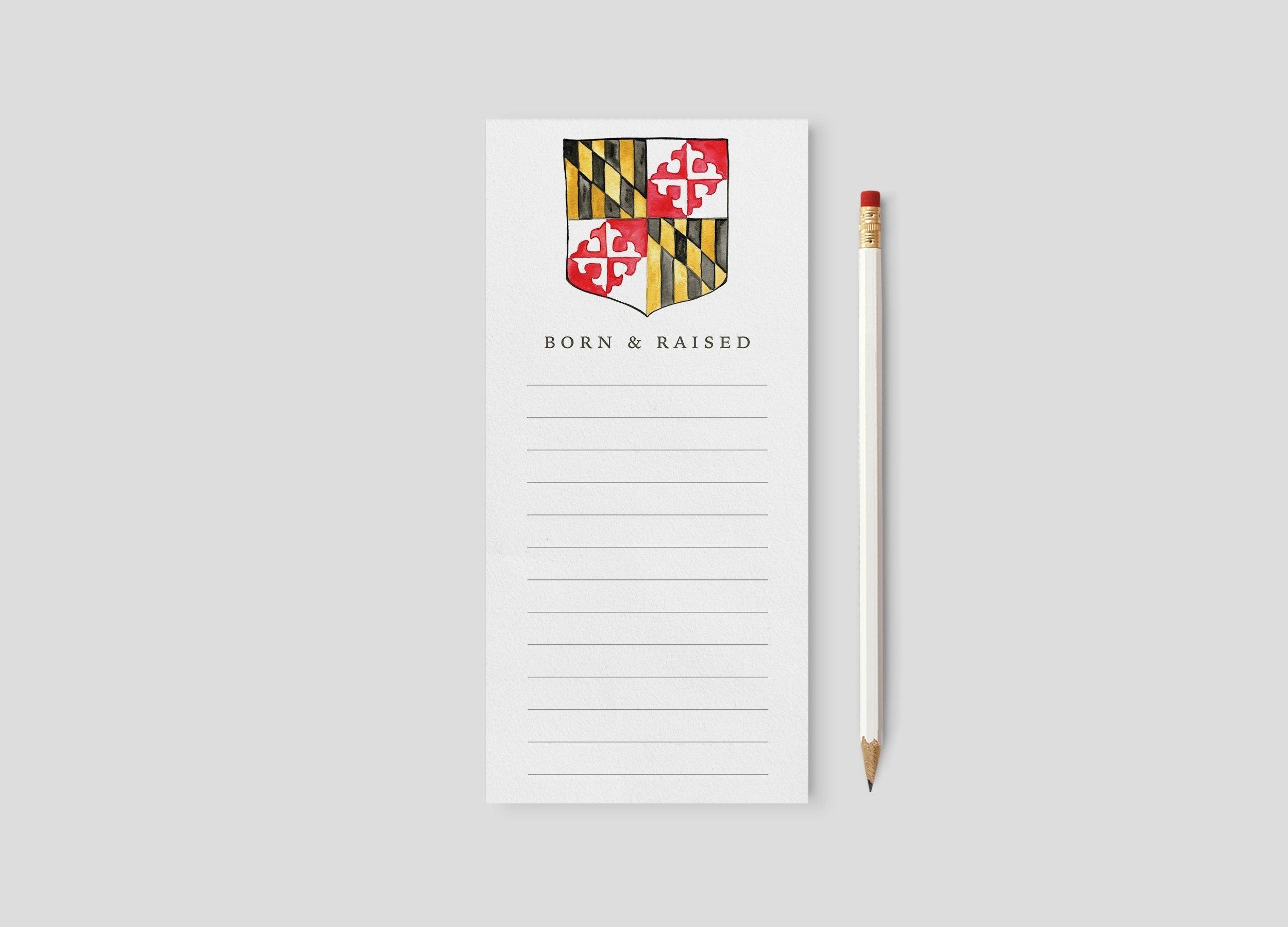 Born & Raised / Notepad - Route One Apparel