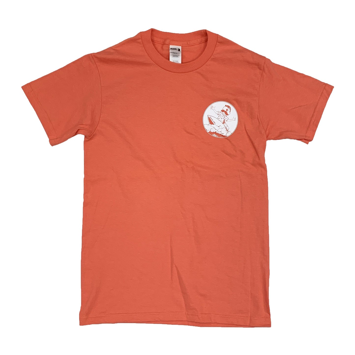 Boh Knows Surfing (Bright Salmon) / Shirt - Route One Apparel