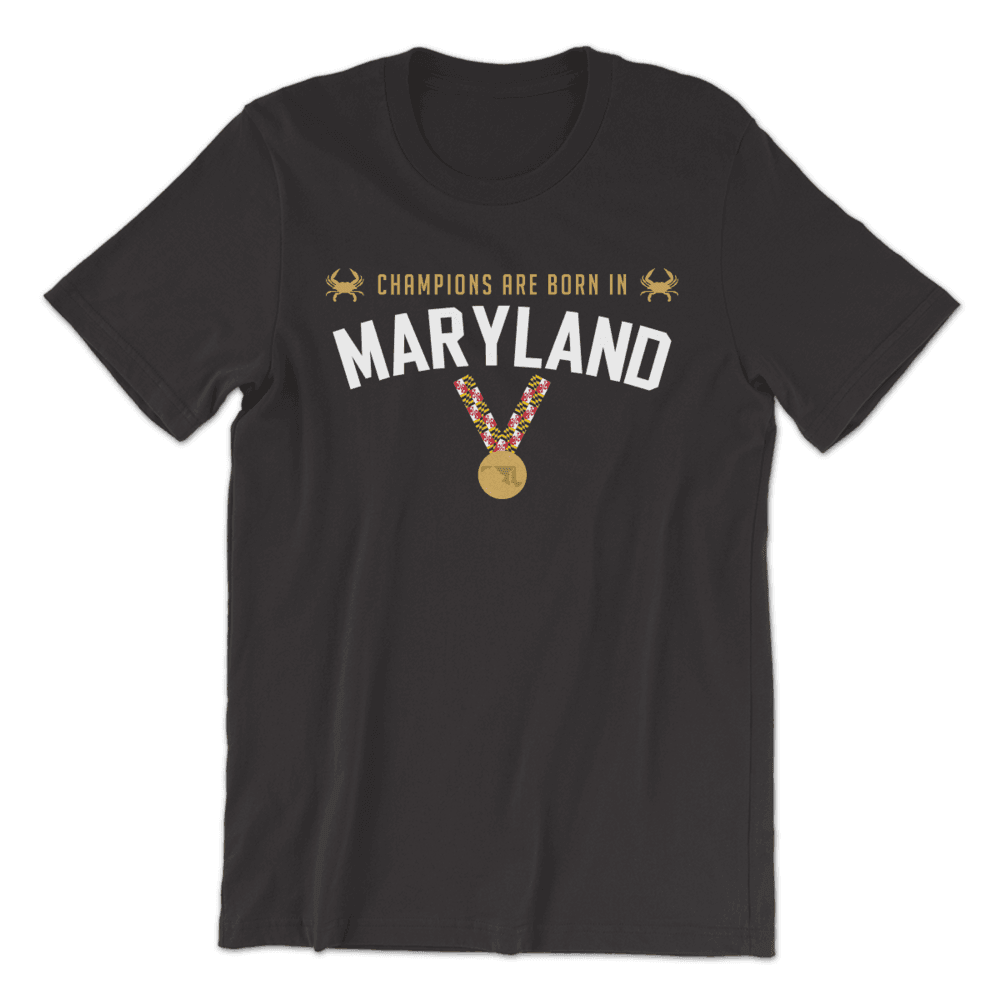Champions Are Born in Maryland (Black) / Shirt - Route One Apparel