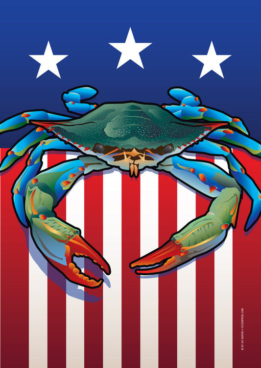 USA Blue Crab / House Flag - Route One Apparel