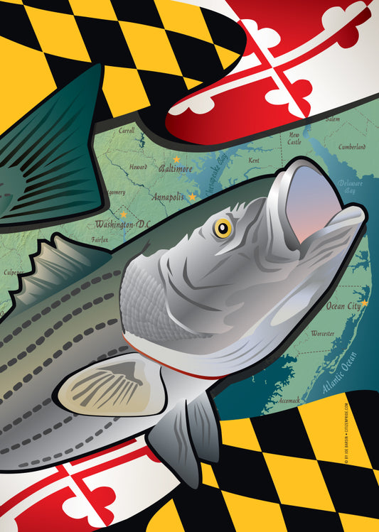 Maryland Rockfish / Garden Flag - Route One Apparel
