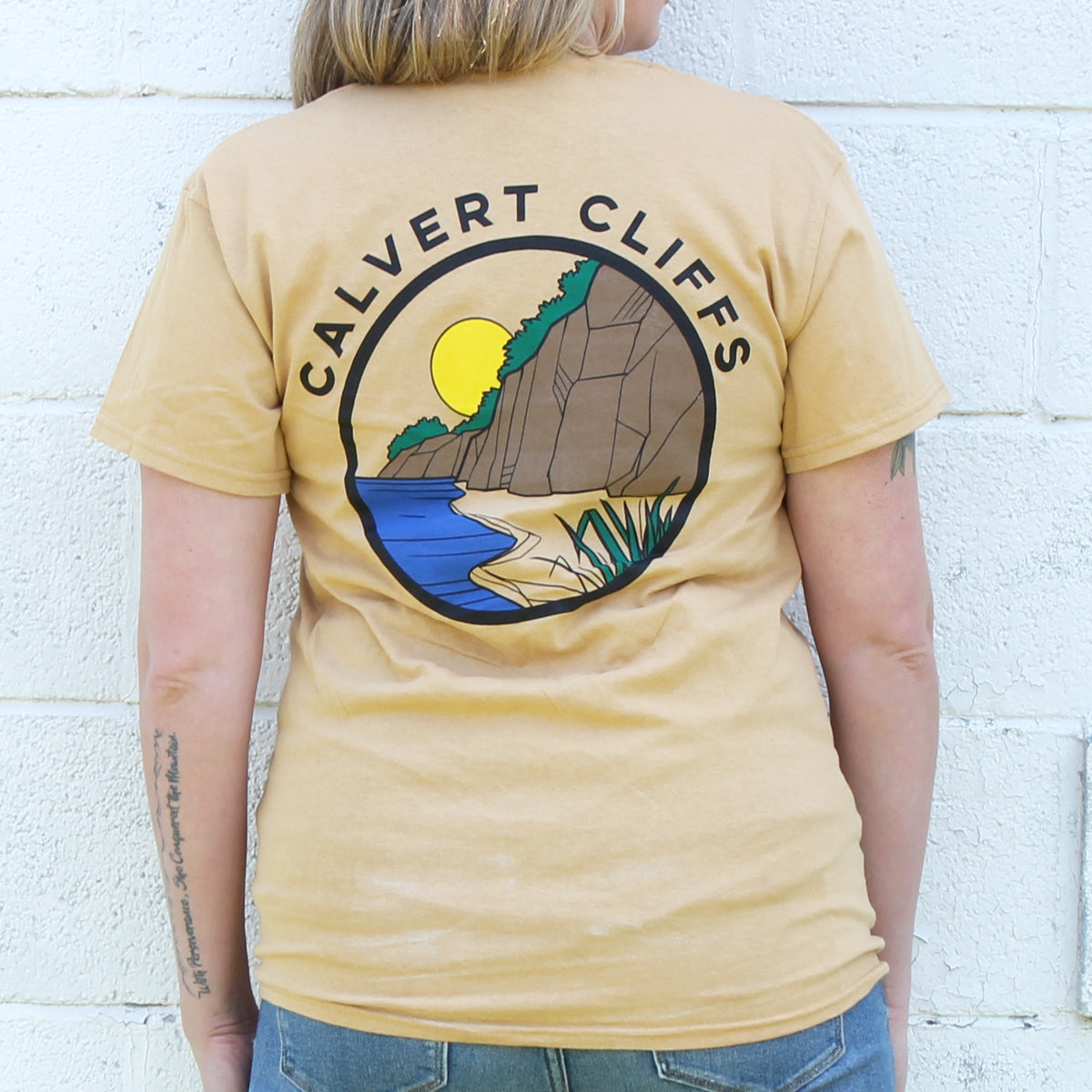 Calvert Cliffs State Park (Gold) / Shirt - Route One Apparel