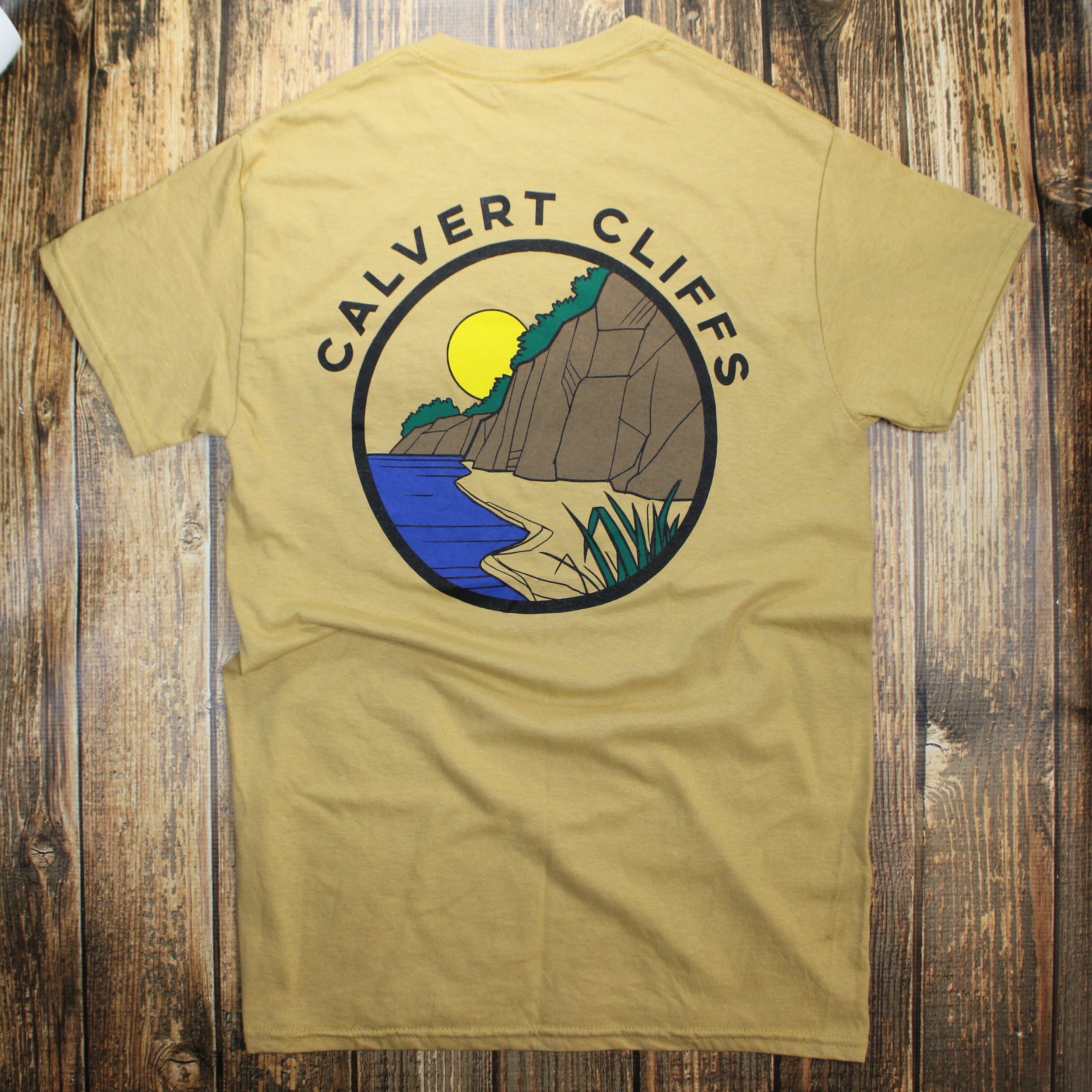 Calvert Cliffs State Park (Gold) / Shirt - Route One Apparel