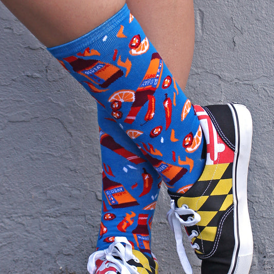 Can't Get Enough Old Bay Hot Sauce / Crew Socks - Route One Apparel