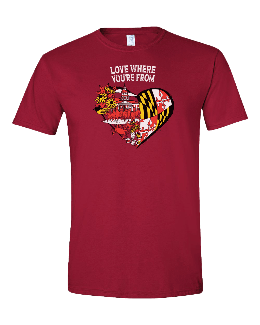 Love Where You're From (Cardinal) / Shirt - Route One Apparel