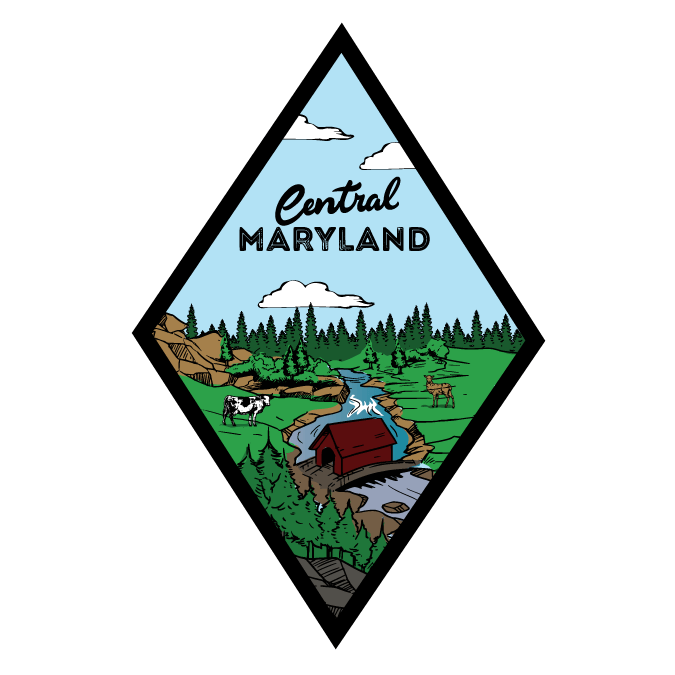Central Maryland Country / Diamond Sticker - Route One Apparel