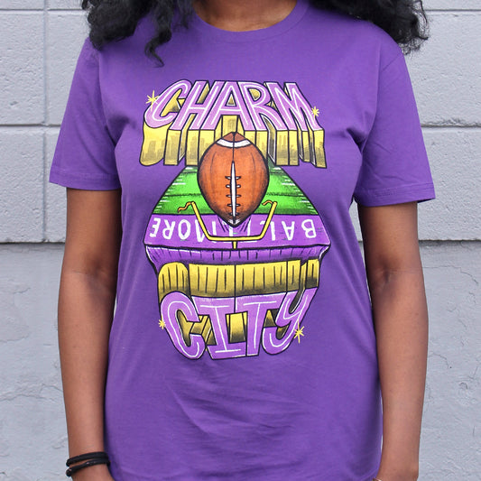 Charm City End Zone (Purple Rush) / Shirt - Route One Apparel