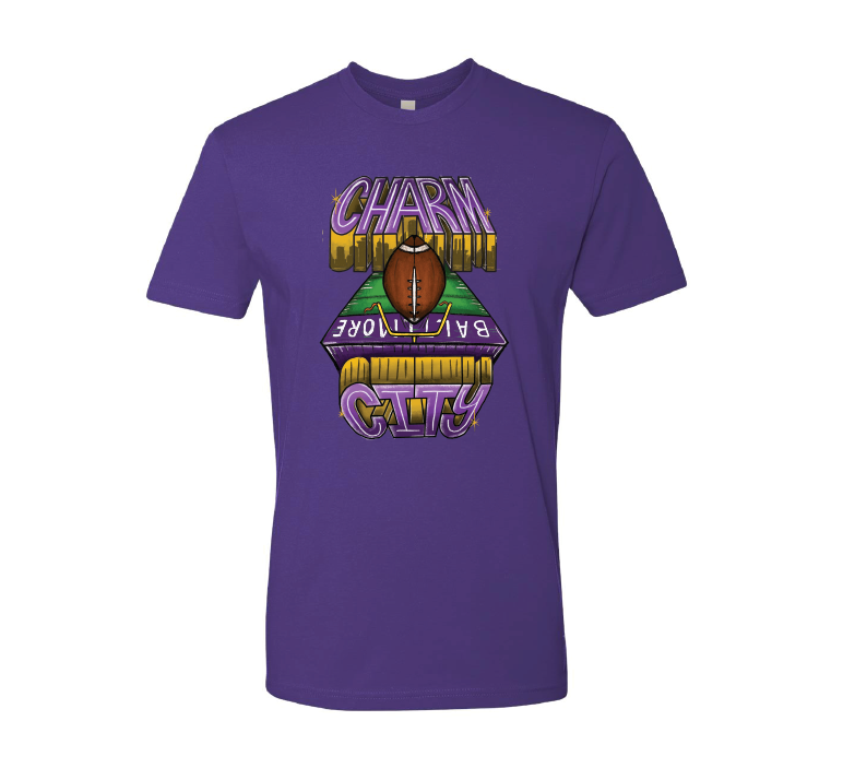 Charm City End Zone (Purple Rush) / Shirt - Route One Apparel