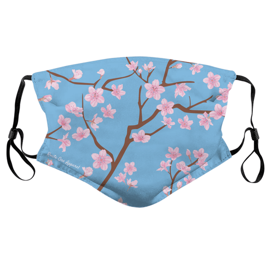 Cherry Blossoms (Blue Sky) / Face Mask - Route One Apparel