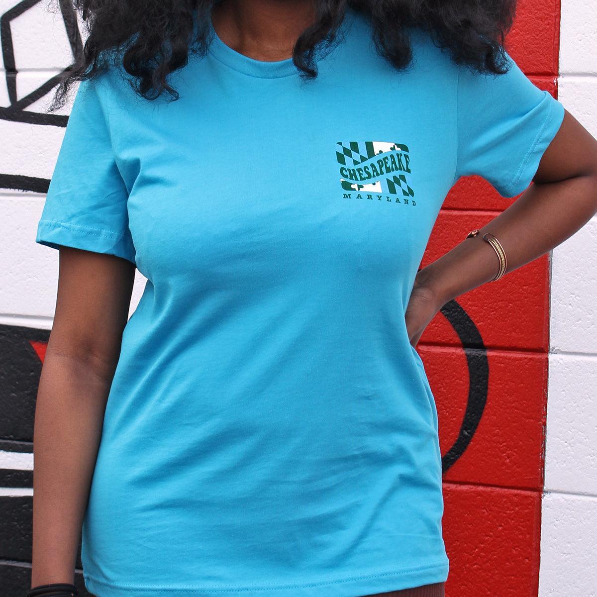 Chesapeake Maryland (Aqua) / Shirt - Route One Apparel