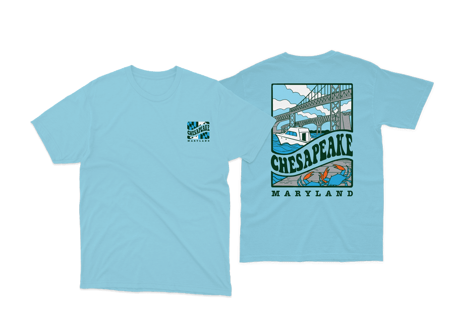 Chesapeake Maryland (Aqua) / Shirt - Route One Apparel