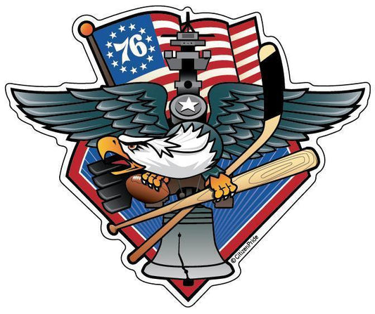 Philly Sports Fan Crest / Sticker - Route One Apparel