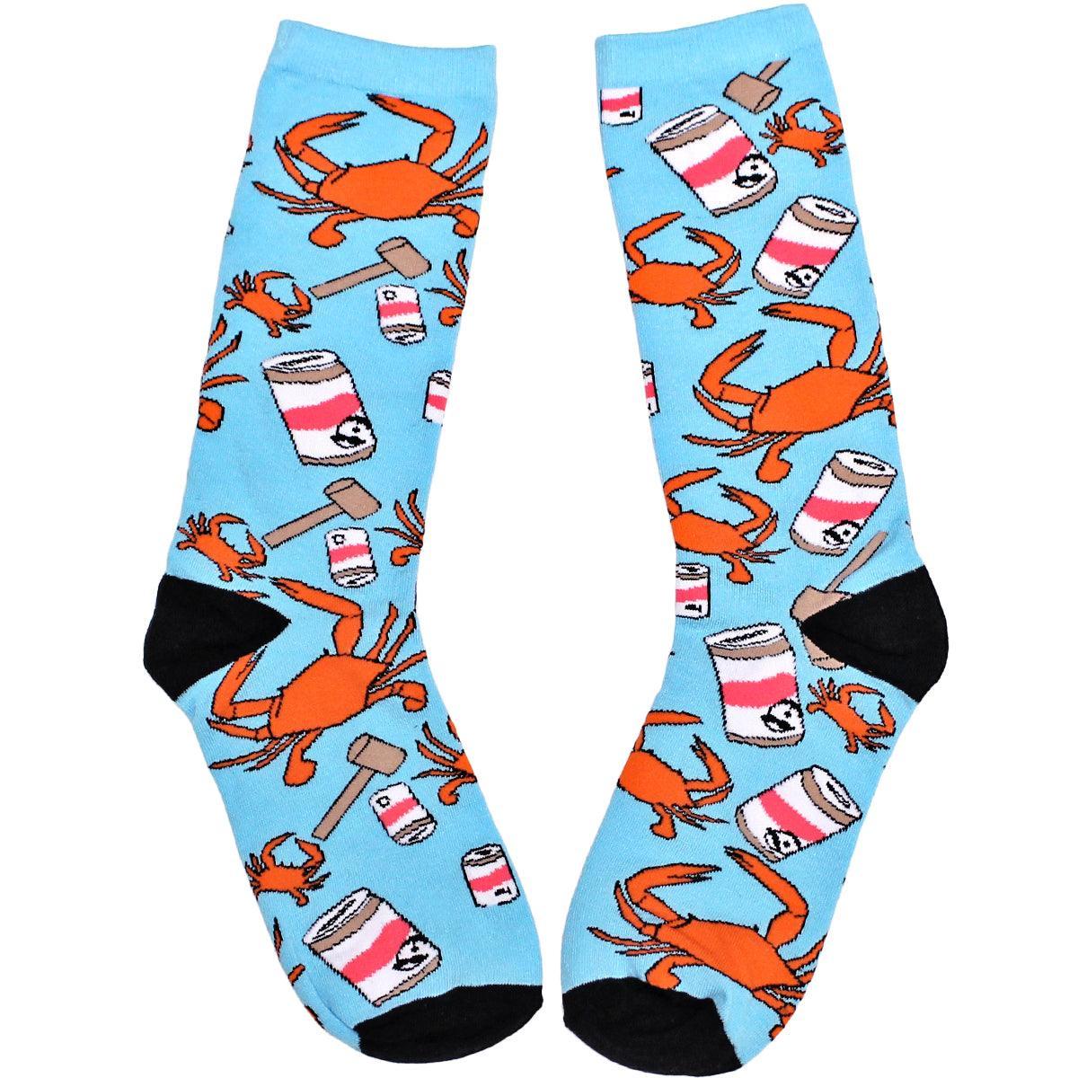Crab, Mallet & Natty Boh / Crew Socks - Route One Apparel