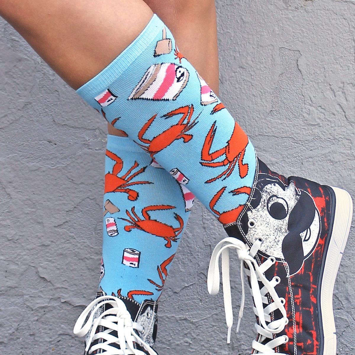 Crab, Mallet & Natty Boh / Crew Socks - Route One Apparel