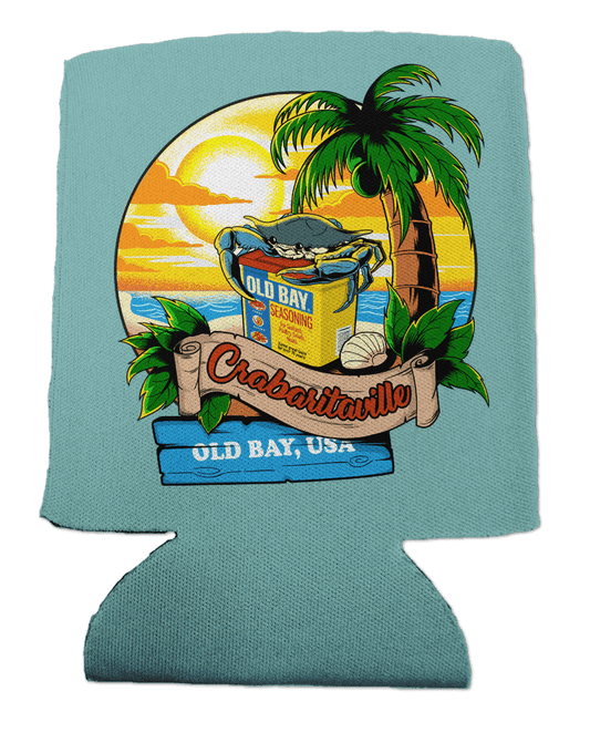 Crabaritaville - Old Bay USA (Chalky Mint) / Can Cooler - Route One Apparel