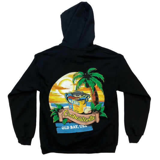 Crabaritaville - Old Bay, USA (Black) / Hoodie - Route One Apparel
