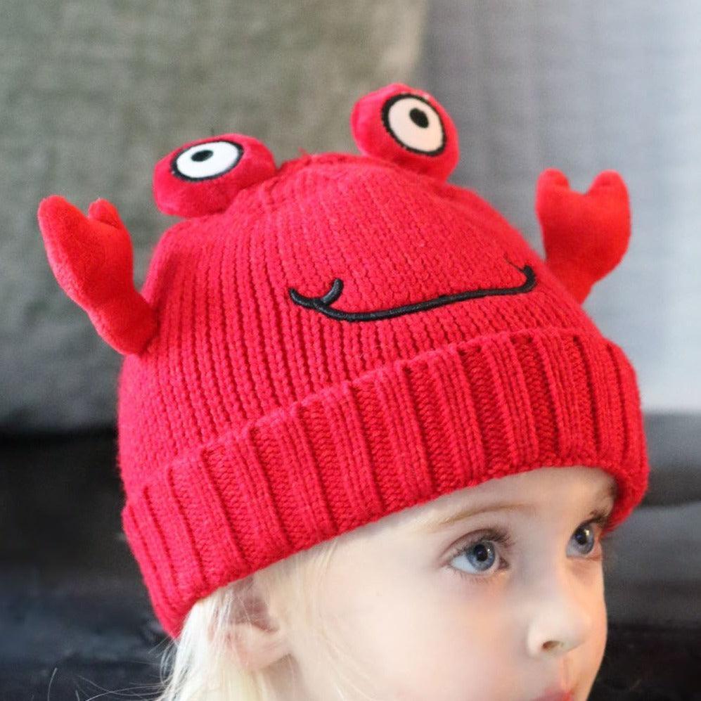 Route One Apparel Crab Head (Red) / Baby Beanie Hat