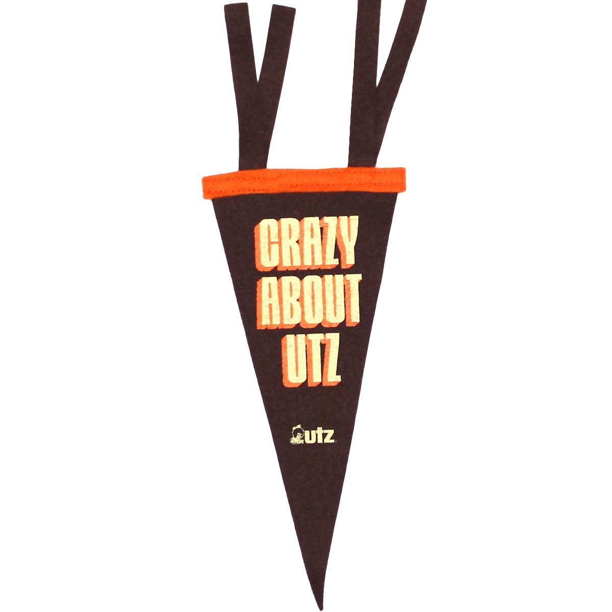 Crazy About Utz / Mini Pennant Flag - Route One Apparel