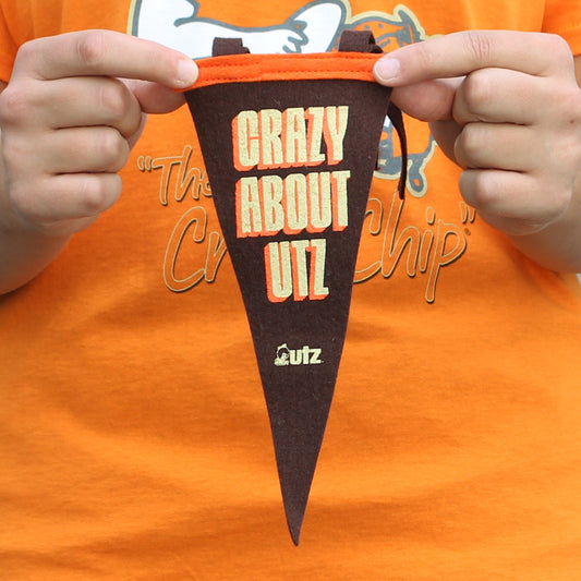 Crazy About Utz / Mini Pennant Flag - Route One Apparel