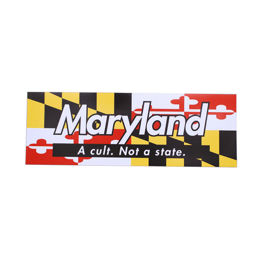 Maryland - A Cult. Not A State. / Sticker - Route One Apparel