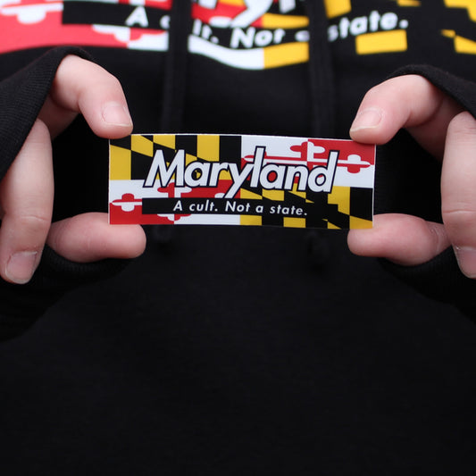 Maryland - A Cult. Not A State. / Sticker - Route One Apparel