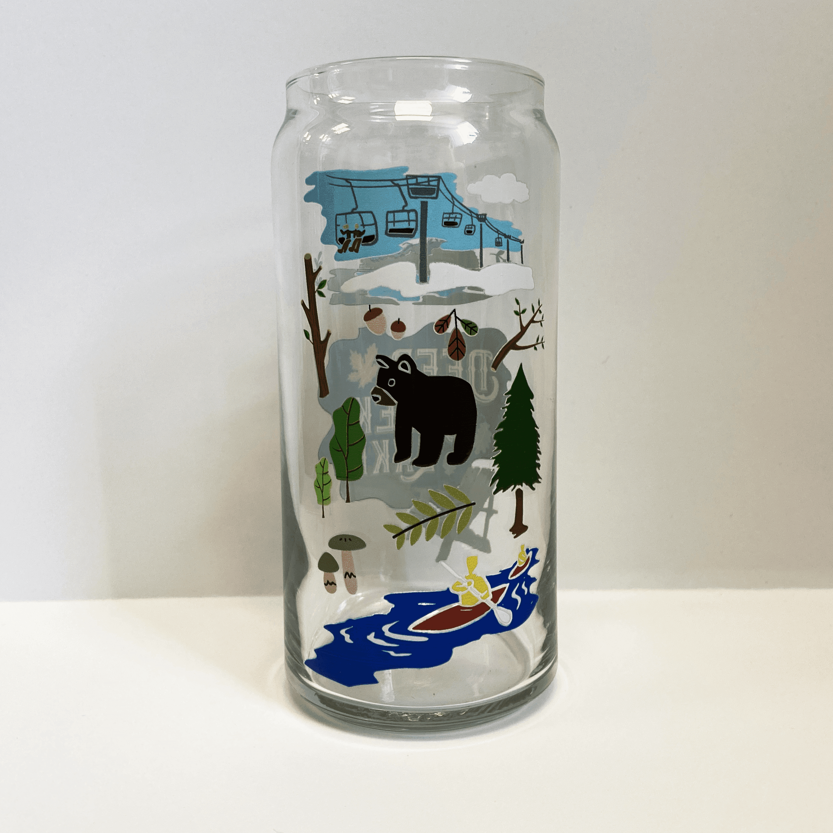 Deep Creek Mural / Tall Beer Glass - Route One Apparel