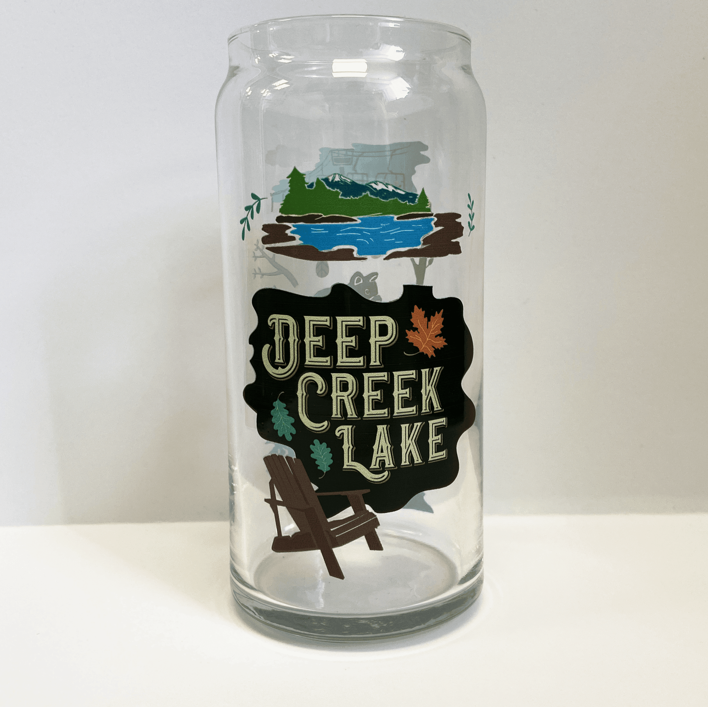 Deep Creek Mural / Tall Beer Glass - Route One Apparel