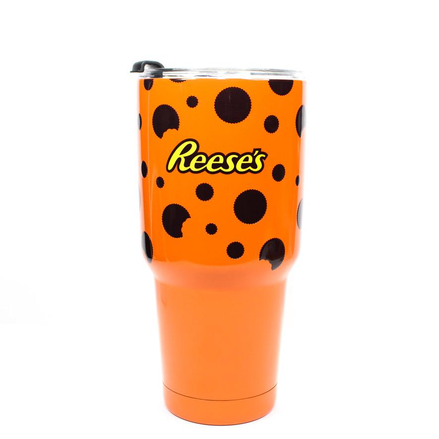 REESE'S PEANUT BUTTER CUP Pattern / Large Tumbler - Route One Apparel