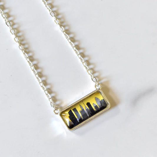 Baltimore Skyline Bar / Necklace - Route One Apparel