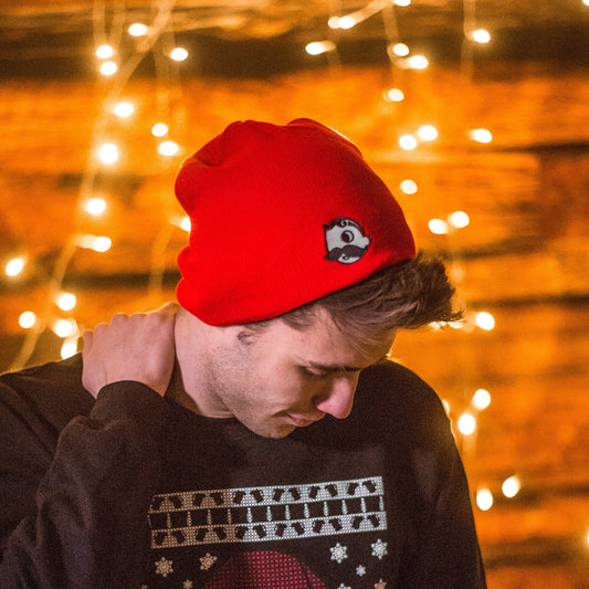 Natty Boh Red / Beanie - Route One Apparel