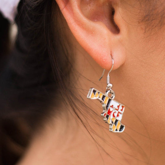 Maryland Flag State of Maryland / Earrings - Route One Apparel