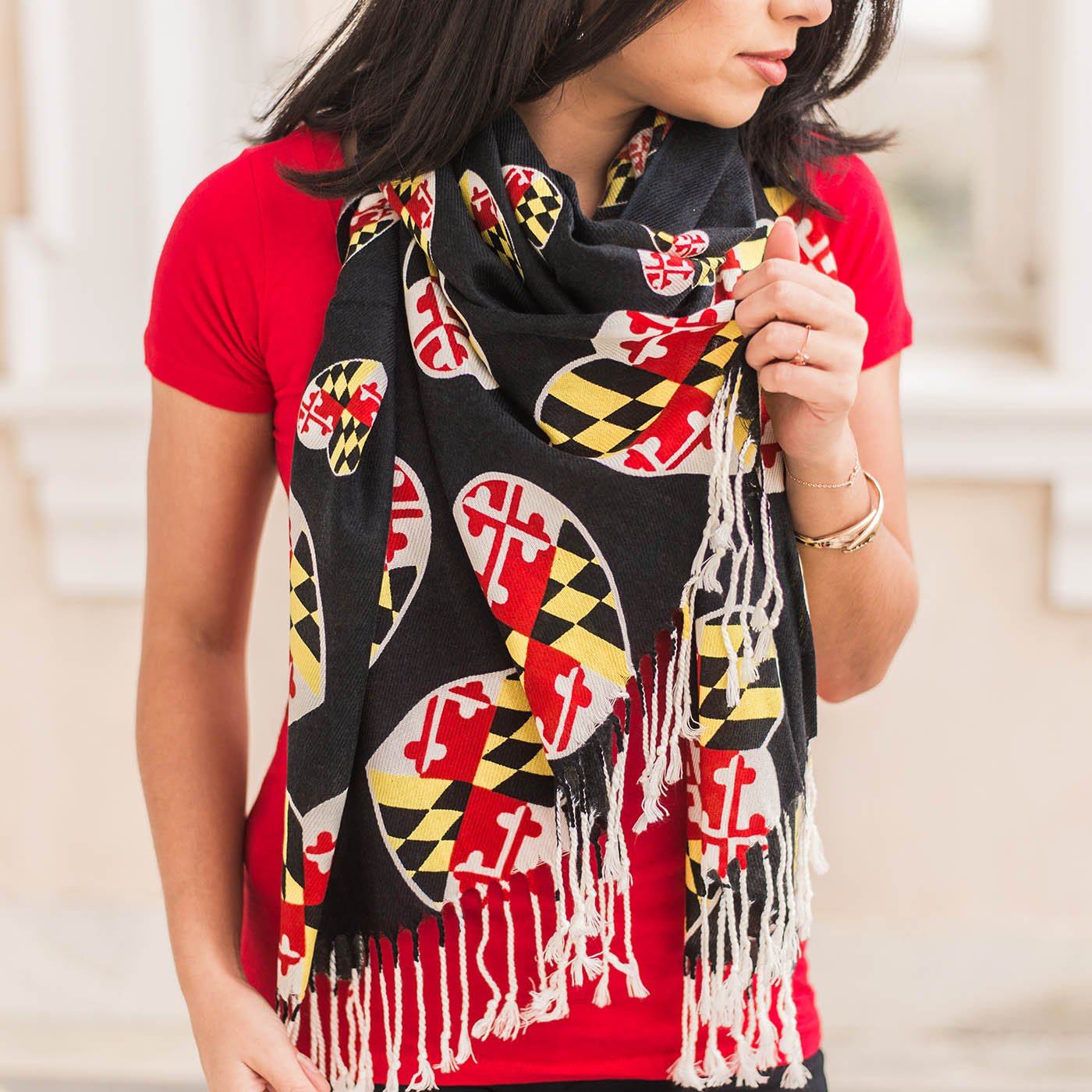 Maryland Hearts / Scarf - Route One Apparel