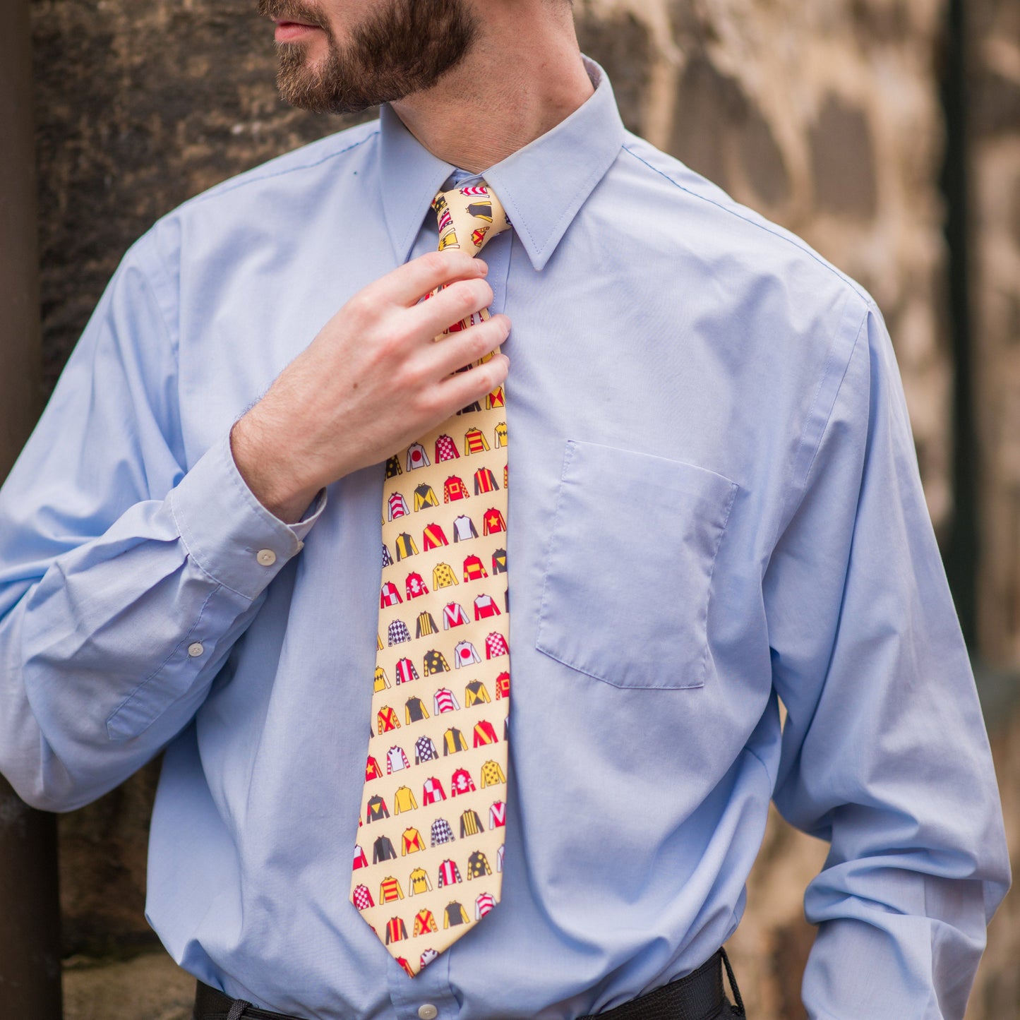 Maryland Race Day (Light Yellow) / Tie - Route One Apparel