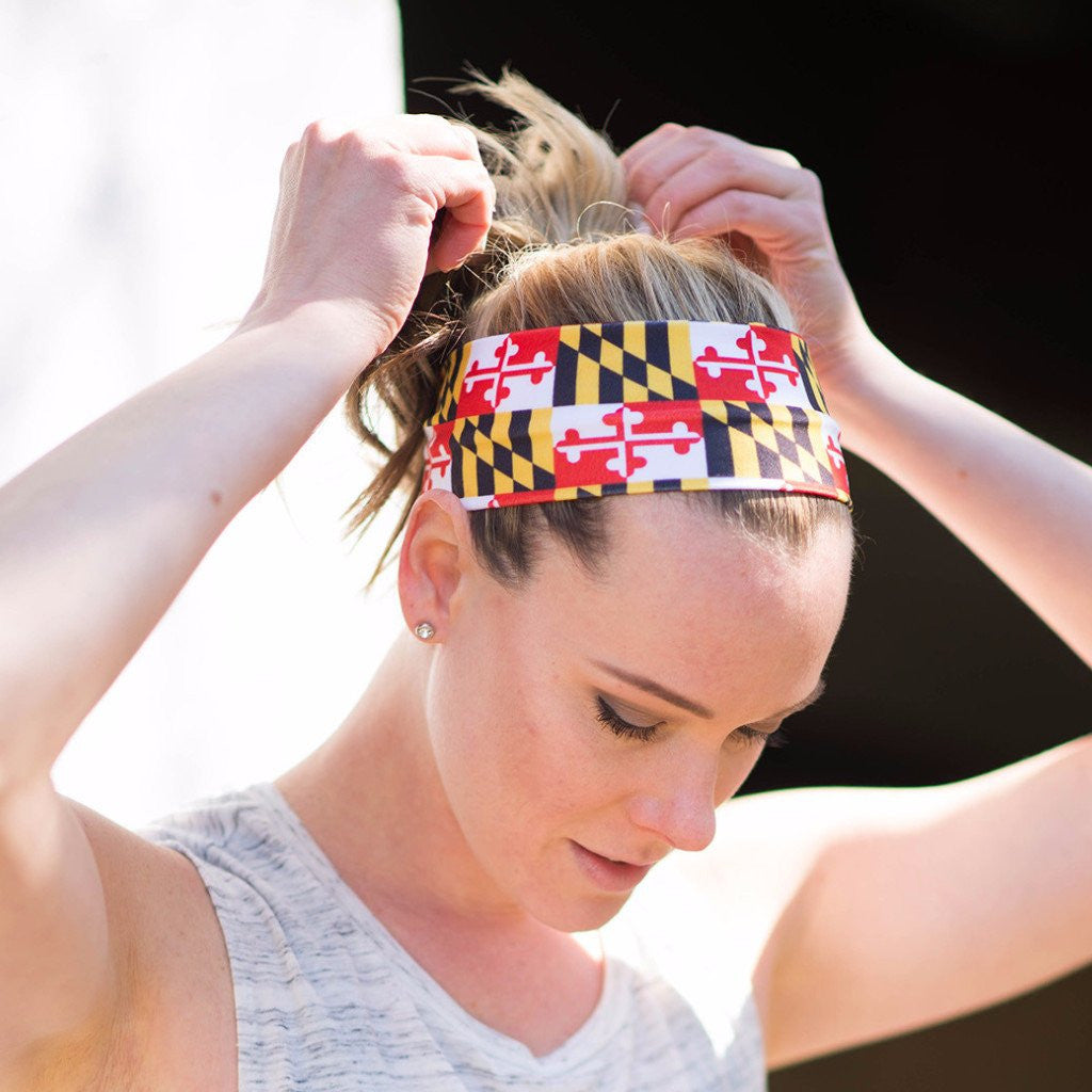 Maryland Flag (Style 2) / Headband - Route One Apparel