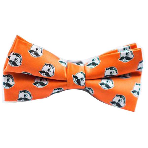 Embroidered Natty Boh Logo Pattern (Orange) / Pre-Tied Bowtie - Route One Apparel