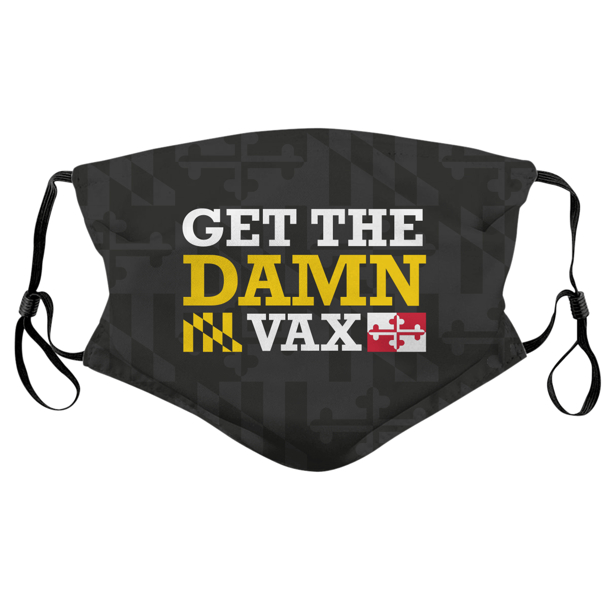 *PRE-ORDER* Get The Damn Vax (Black) / Face Mask - Route One Apparel