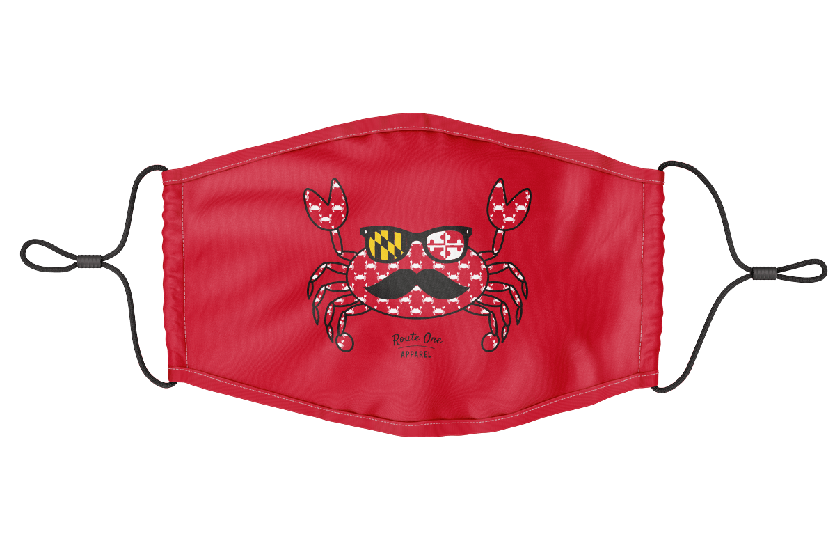 Fun Crab Disguise (Red) / Youth Face Mask - Route One Apparel