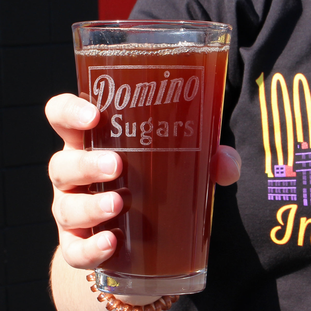 Domino Sugar®  Sign (Etched) / Pint Glass - Route One Apparel