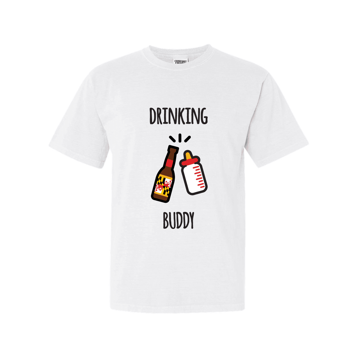 Drinking Buddy (White) / Shirt - Route One Apparel