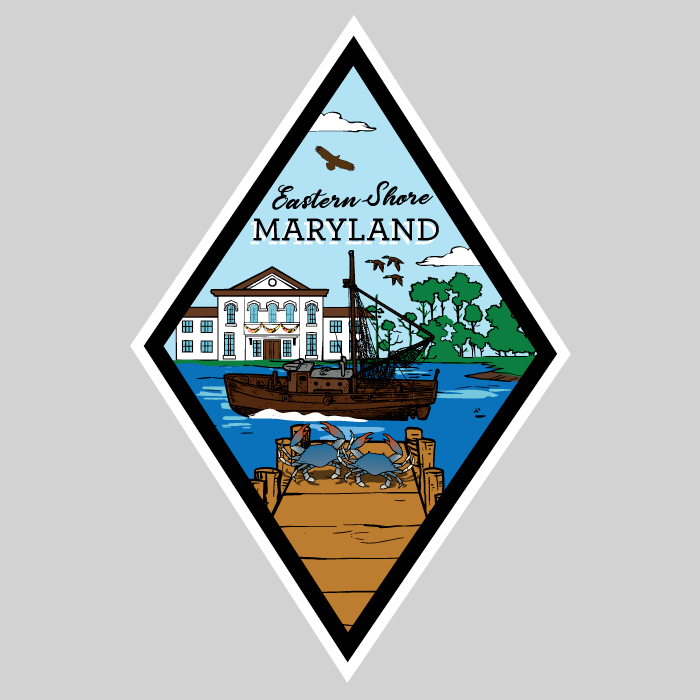 Eastern Maryland / Diamond Sticker - Route One Apparel