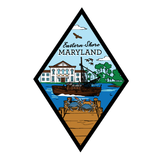 Eastern Maryland / Diamond Sticker - Route One Apparel